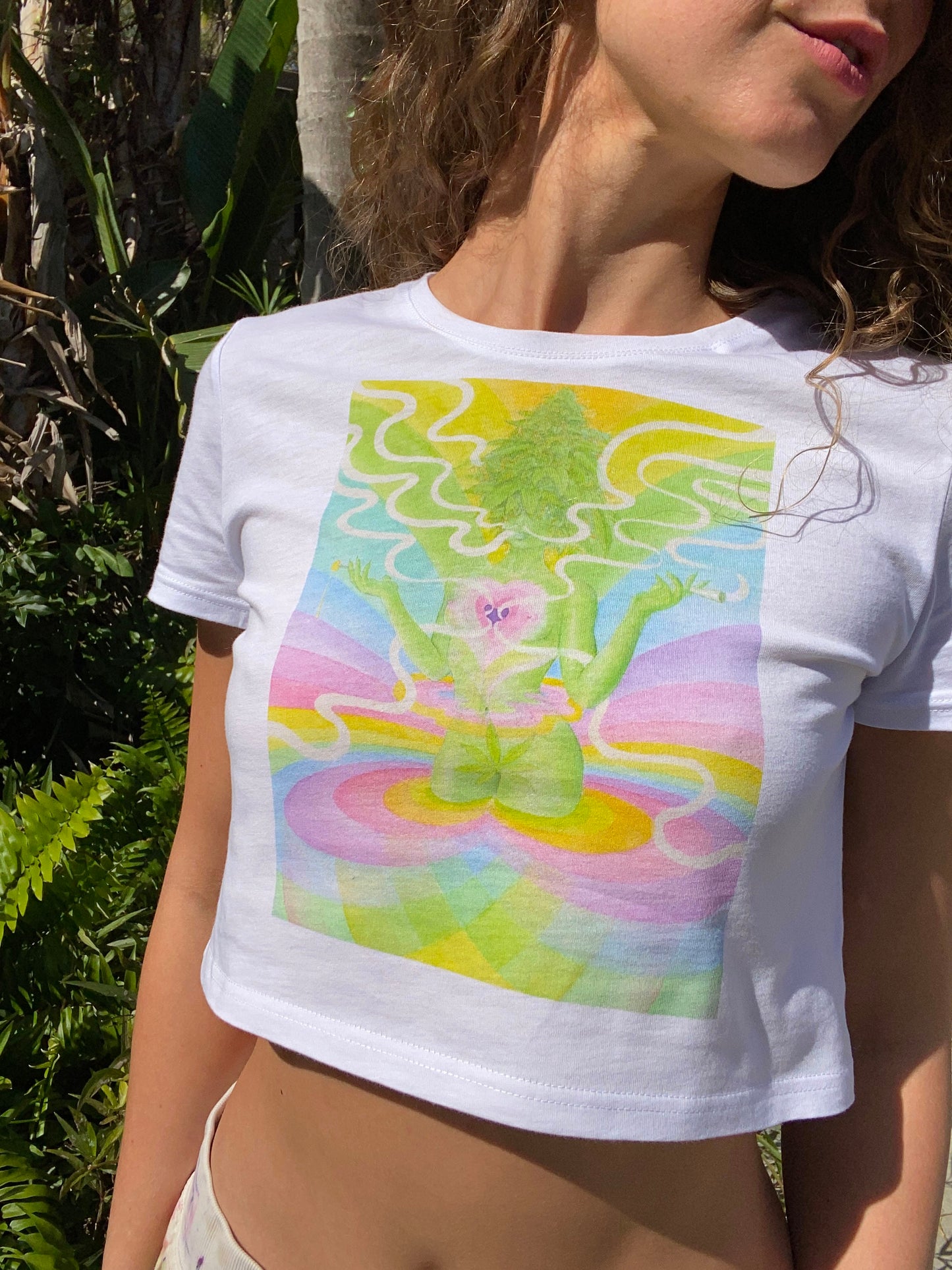 Green Goddess Crop Top