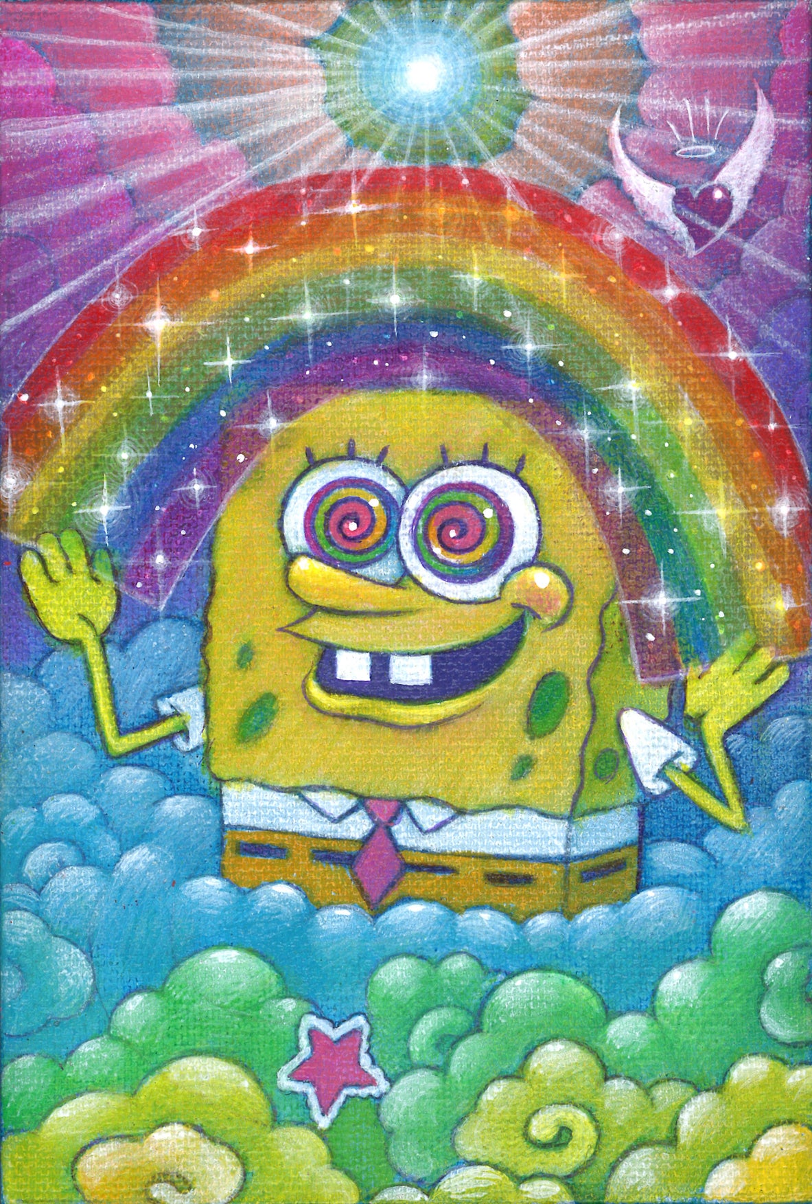 Custom Cartoon Mini Original Painting