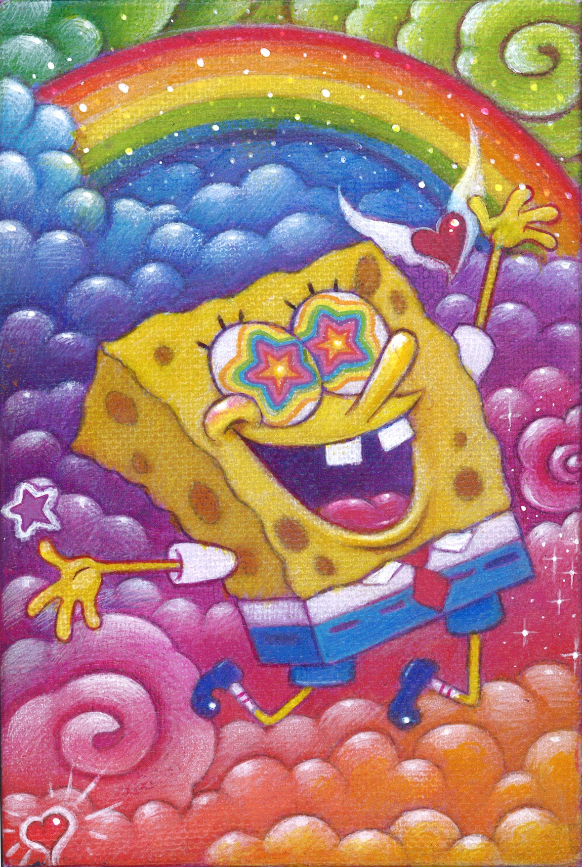 Custom Cartoon Mini Original Painting