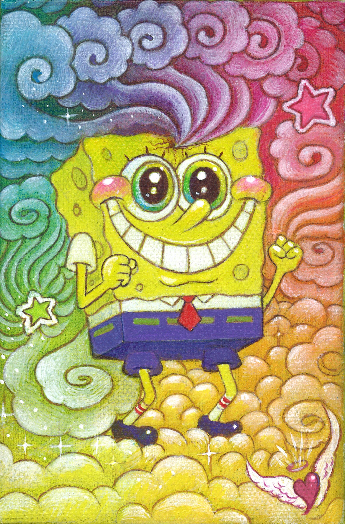 Custom Cartoon Mini Original Painting
