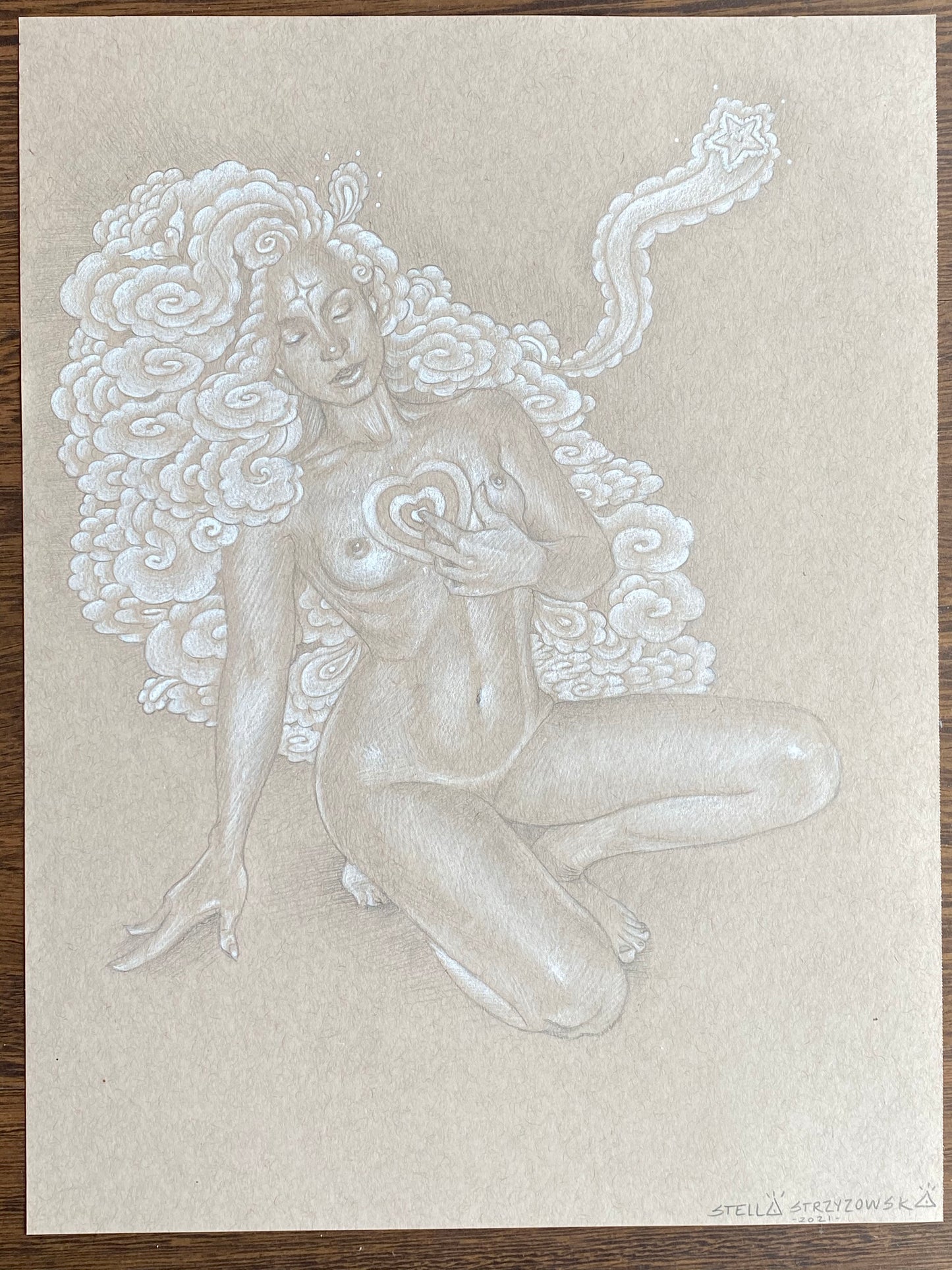 Passion Original Drawing