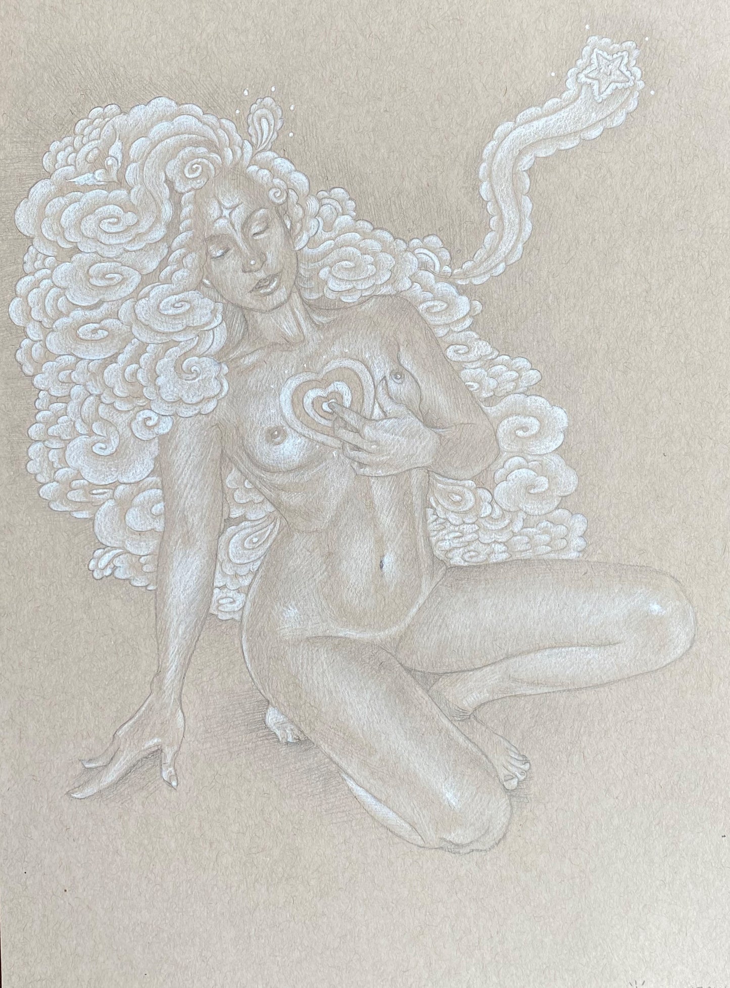 Passion Original Drawing