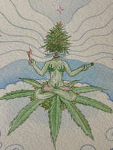 Load image into Gallery viewer, Ganja Goddess Original Watercolor