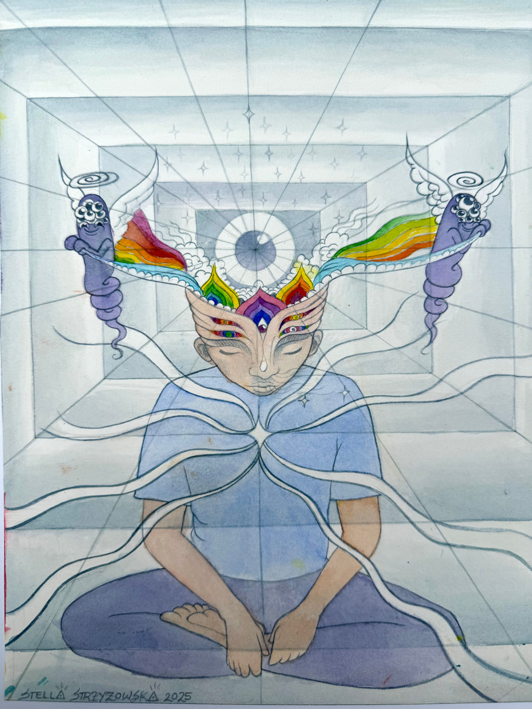 Unraveling Original Watercolor