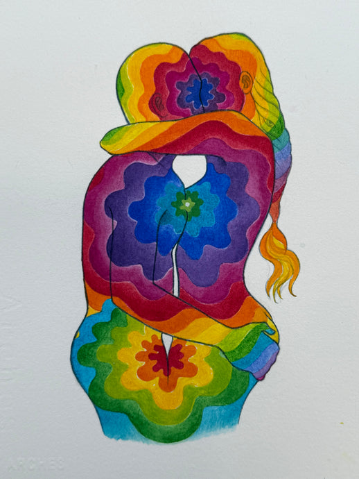 Lovers Original Watercolor