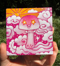 Load image into Gallery viewer, Trippin’ Mushy Original Mini Painting