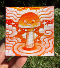 Load image into Gallery viewer, Blissful Mushy Original Mini Painting