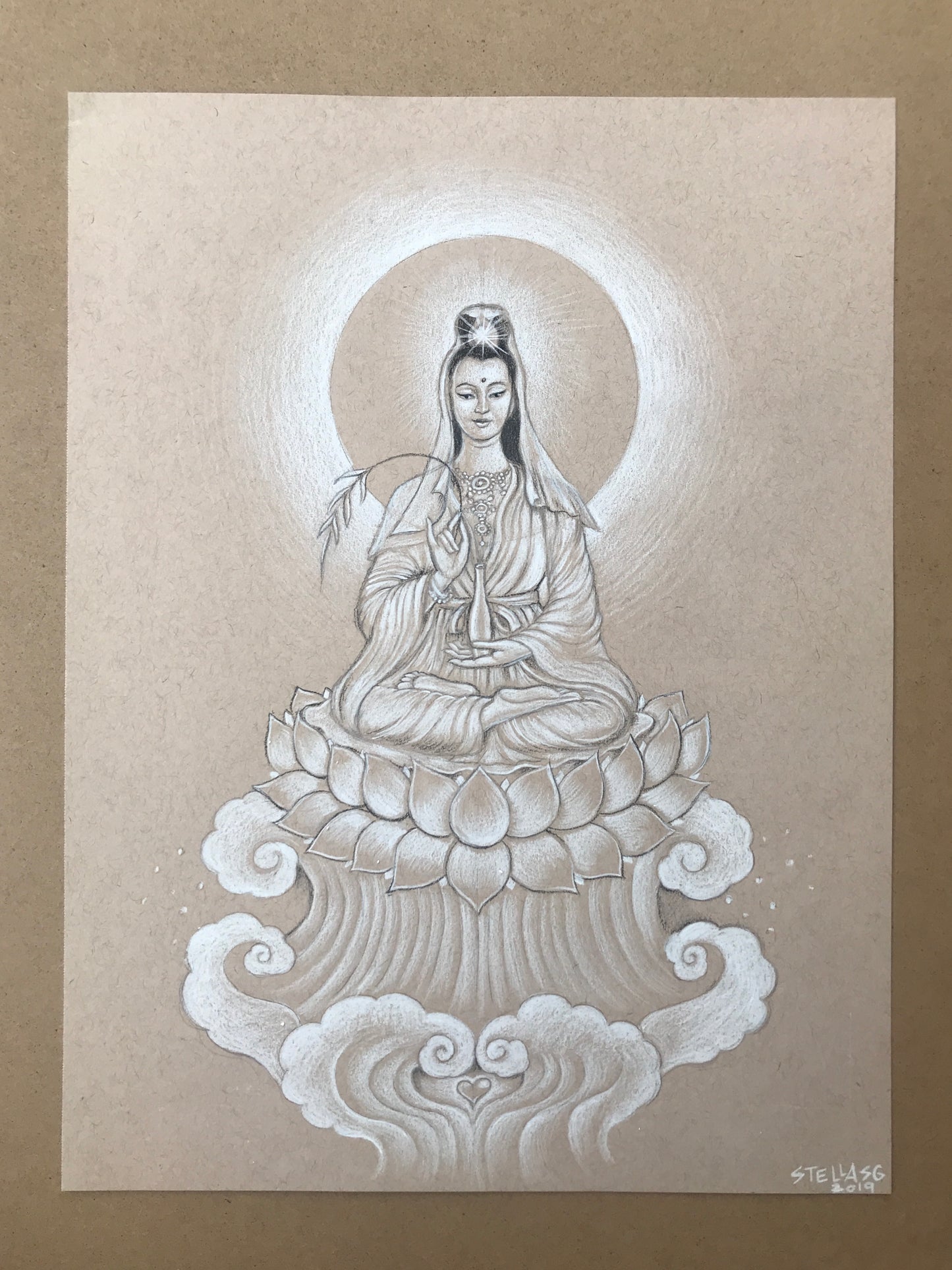Quan Yin Original Drawing