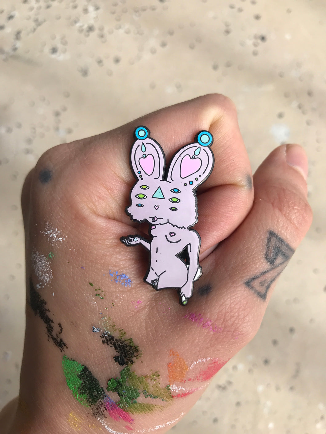 Acid Sex Bunny Pin