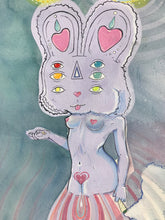 Load image into Gallery viewer, Acid Sex Bunny Gouache Original