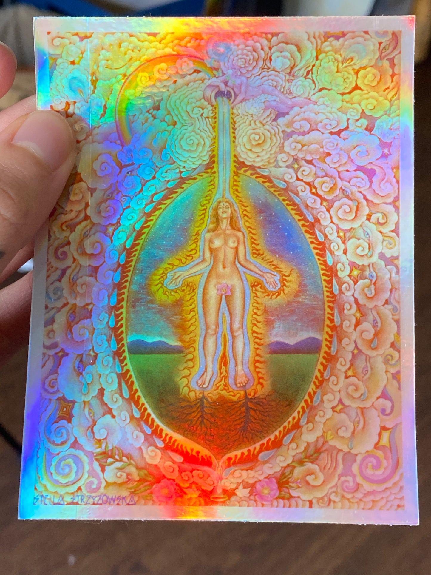 Self Initiation Holographic sticker