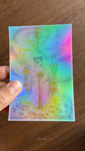 Kokopelli Holographic Stickers