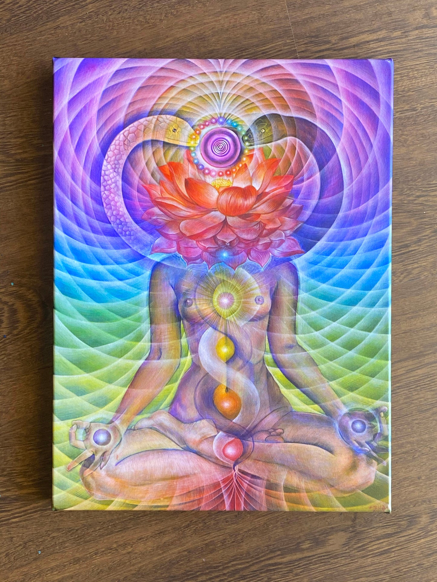 Kundalini Rising Stretched Canvas Giclee