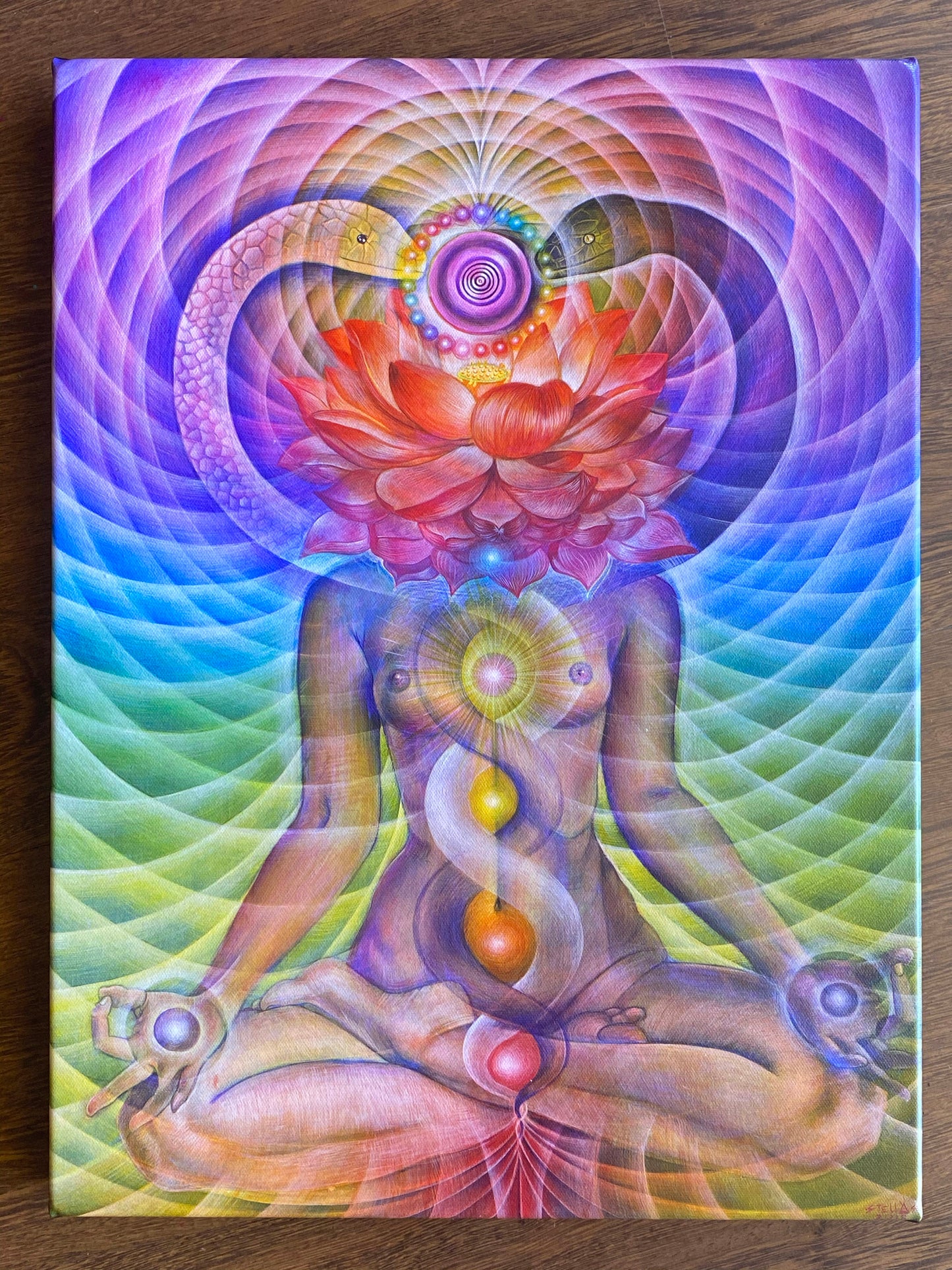 Kundalini Rising Stretched Canvas Giclee