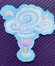 Load image into Gallery viewer, Head in the Clouds Die Cut Sticker