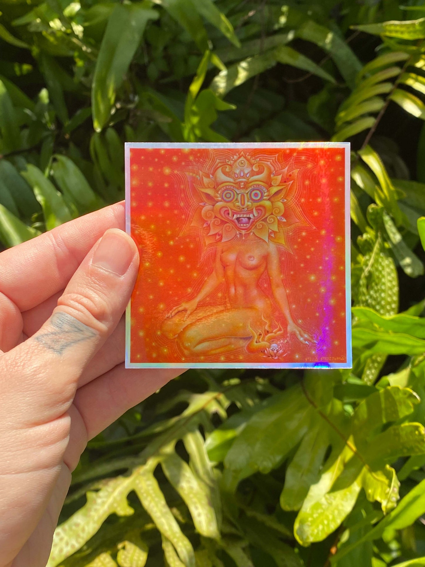 Miss Psychedelia Holographic Sticker